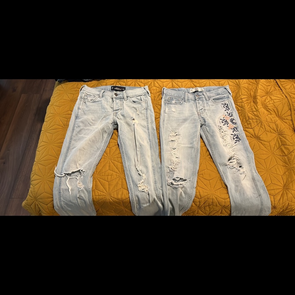 Hollister Vintage Boyfriend Jeans, 2 pairs size 00R /23